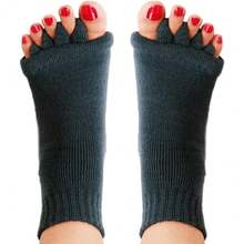Women's Sports Five Toe Socks Yoga Gym Foot Alignment Massage Health Care Socks 1 Pair - Xám - Xem 7