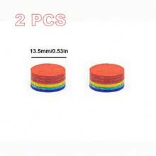 Punta di stecca da biliardo multistrato - Disegno a gradiente arcobaleno, texture liscia e durevole, presa e controllo migliorati, scelta ideale per stecche da biliardo e accessori, design vibrante della punta, punta di stecca da biliardo di alta qualità - Multicolore - Visualizzare 10