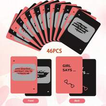 1 Set de Juegos de Parejas para el Día de San Valentín para Adultos, Juego de Cartas de Parejas para Citas, Juegos de Pareja Divertidos con Comandos, Regalos Románticos de Aniversario y San Valentín para Hombres y Mujeres - Multicolor - Ver 9