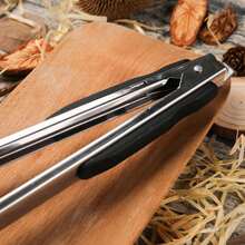 TendenciaPinzas Tenazas Acero Inoxidable Cocina Utensilio Alimentos 2Calidad premium - Plateado - Ver 6