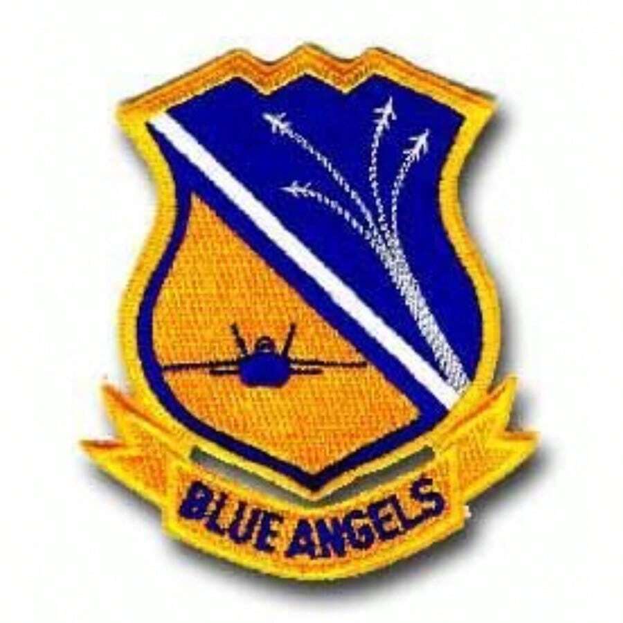 Parche militar Navy Patches Blue Angels de 95 cm - Azul - Ver 1