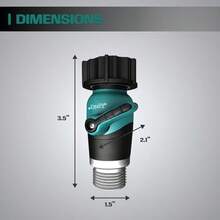 2wayz Garden Hose Shut Off Valve. Stop Running Around Your Lawn! No Leak Experience - Tight Seal Ball Valve Hose Fitting. Quick Connect Shutoff Coupling With Smooth Long Knobs 4cm! + FULLY GUARANTEED - como en la foto - Ver 3