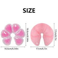 Lyntimo 2pcs Breast Ice Packs With Soft Cover, Hot/Cold Breast Pads, Essential For Nursing Mothers - Multicolor - View 7