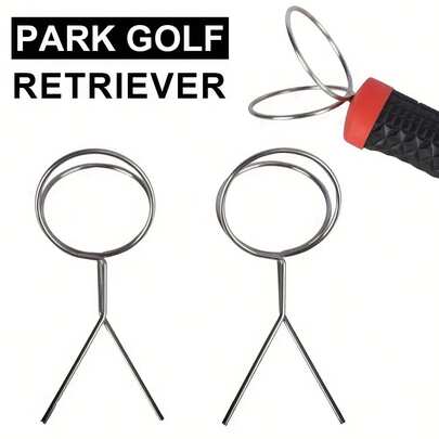 This Golf Ball Retriever (Spring-Loaded Metal Design) Allows You To Quickly Grab Golf Balls Without Bending Down - Just Squeeze The Handle To Open The Clamp, Grip The Ball, And Release To Secure It. The Ergonomic Non-Slip Handle (Black Textured Grip) Ensures Comfortable Use, And It's Lightweight Enough To Easily Fit In Your Golf Bag. Perfect For Retrieving Balls From The Fairway, Rough, Or Cart - Practical, Durable, And A Time-Saving Tool For Golfers.
