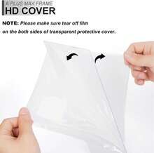 A PLUS MAX Black A4 Frame Set Of 6, Engineered Wood Frame Display Papaer Size A5 Picture With Mat Or A4 Without Mat, A4 Frame With Wood-Grain For Photo 8.3x11.7 Inch For Wall - 6 Packs - ColorB - 查看 5