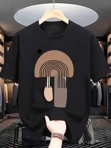 Camiseta de Hombre de Algodón 180g Suave y Transpirable con Estampado de Patrón Único - Cuello Redondo Casual, Manga Corta, Lavable aáquina - Perfecta para Verano, Uso Diario y Viajes - Blanco - Ver 6