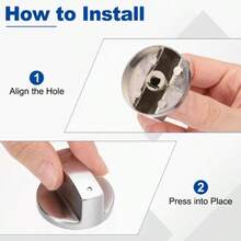 6mm Universal Stainless Steel Gas Stove Knob, Liquefied Gas Stove Knob
