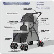 Pet Strollers - Light Grey - View 6