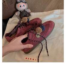 Women Canvas Shoes - Burgundy - View 4