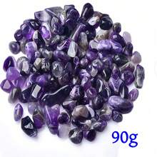 0.5-1.2厘米/0.19-0.47英寸天然紫水晶碎石（无孔） - DIY盆栽填充物，小型鱼缸装饰石 - 紫色 - 查看 8