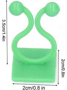 EstiloClip de Fijación de Enredaderas de Pared, 100 Piezas de Plástico para Plantas, Clips para Accesorios de Pared para Trepar, Accesorios de Rama Autoadhesivos, Clips de Sujeción(verde)Versión mejorada - Blanco - Ver 11