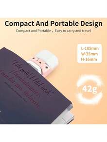 EstiloVancle LáMpara Para Leer Libros En La Cama Con Clip, Luz De Libro USB Recargable, 3 Colores De IluminacióN Y 5 Niveles De Brillo - Adecuada Para Lectura, Estudio, Favoritos Y ViajarVersióN Mejorada - Rosa - Ver 8