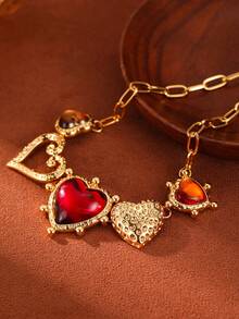 1件波西米亚风时尚项链，可个性化定制，百搭时尚单品，适合派对、送礼、日常佩戴、度假、女士情人节礼物 - 彩色 - 查看 4