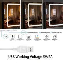 Extra Large Dressing Table W/LED Lights Mirror 7 Drawer White Vanity Makeup Desk - White - View 10