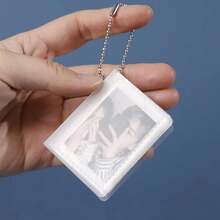 Minifotoalbum med direktkamera, matt 5 cm/7,5 cm mininyckelring med hänge till fotoram, mininyckelring med hänge till fotokort med 1 fack - Multifärgad - Visa 11