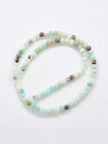 天然石珠，包括太阳石、草莓石英、南方玉、玛瑙等，圆形光滑宝石，能量疗愈水晶散珠，适用于珠宝制作、DIY手链、项链，尺寸：4毫米、6毫米、8毫米、10毫米