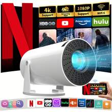 XBJ A Mini Portable 4K Projector Perfect For Christmas. Android 11.0 And Bluetooth 5.0 Video Projector. Features Automatic Keystone Correction And Manual Focus. Room Projector With A33 Chip And European Plug. Suitable For Movies, TV Shows, Entertainment, Outdoor Camping, And RV Viewing; No Projector Screen Required. (Remote Control Included) - View 8