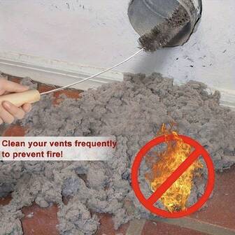 1 st. ultimat borste för torktumlarens ventilationsöppning, kraftfull, sladdlös, mycket effektiv ventilationsrengörare, för problemfri användning, dammvippa i tvättstugan