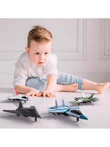 EstiloEstiloUnited Sates  - Paquete De 4 Aviones Fundidos A PresióN De EscuadróN De Aviones Militares, Jets De Combate Militares, Modelos De AvióN De Aire Fundido A TroquelVersióN MejoradaVersióN Mejorada - Juego de 4 modelos de aviones de fundición a presión - Ver 4
