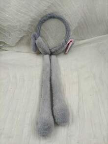 1pc Kids Solid Color Cute Rabbit Ear Earmuffs, Warm Ear Protection For Autumn/Winter - 1pc - View 6