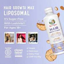 Mary-Ruth's Hair Growth Max Liposomal -Biotin 10000mcg + Pumpkin Seed Oil - Thicker Hair - Improve Wrinkles & Fine Lines - 15.22 Fl Oz - 450毫升 - 查看 6