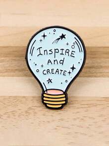 1PC Cute Cartoon Light Bulb Shaped Enamel Pin Brooch Lapel Pins Badge On Backpack Clothing Accessories Inspirational Jewelry Gifts - Nhiều màu - Xem 5