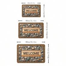 1pc Welcome Home Pattern Doormat, Non-Slip Entrance Mat, Washable Carpet, Home Decor, Machine Washable Plush Rug Mat - Multicolor - View 10
