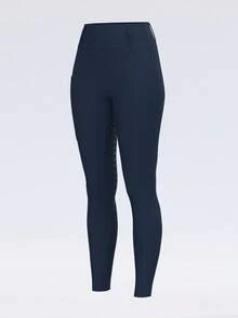 ROYALS MATTINI Women Equestrian Jodhpurs & Breeches, Full Seat Silicone Anti-Slip Durable Riding Pants, Pocketed Equestrian Tights Suitable For Horse Riding Sports, Quick-Dry - Navy Blue - View 8