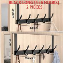 新款免钻孔门钩，门后挂衣架，加长型门挂式衣架。是悬挂衣物的必备品，也是卧室收纳整理的理想之选。