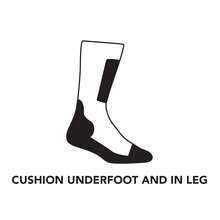 Darn Tough Vermont Backbone Boot Socks For Men, Midweight Work Boot Socks With Cushion & Padded Shin, Style 2207,X-Large,Indigo - Indigo - View 4