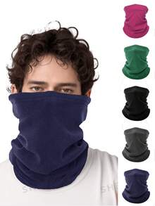 1pc Unisex Multifunctional Warm Neck Gaiter, Suitable For Skiing, Cycling, And Daily Use