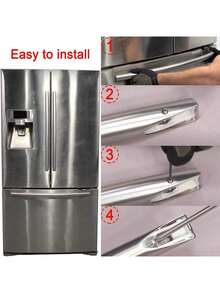 EstiloDA61-07540A - Kit de soporte para manija de puerta de congelador, manijas de repuesto para refrigerador compatibles con  AP5578979 PS4145181 DA67-02787A 3160453 6009-001526Versión mejorada - 1 - Ver 5