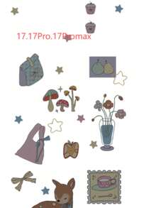 Kavenfort 1pc Transparent Vase Deer Cute Cartoon Phone Case Compatible With Iphone 16 Pro Max, 17, 12, 15, 13, Creative, Geometric, Cartoon Style, Cute, Niche, Ins Style - Clear - View 7