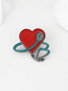 1pc Creative Biology Lab Enamel Brooch, Science Petri Dish Microscope Lanyard Lapel Pin Accessory, Suitable For Researchers, Students, Graduation Gift - A3-p334 - View 7