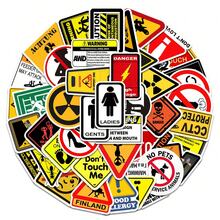 50 miếng dán cảnh báo đỗ xe hình hoạt hình graffiti, phong cách retro Nhật Bản, nhãn dán vinyl chống thấm nước dùng cho bình nước, máy tính xách tay, điện thoại, ván trượt, xe đạp, hành lý, đàn guitar, v.v. - B - Xem 7