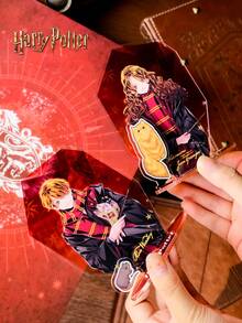 Harry Potter 哈利波特亚克力装饰摆件盲盒，哈利、赫敏、斯内普、罗恩、马尔福人物桌面装饰牌，亚克力桌面摆件，时尚配饰，青少年成人家居装饰，送给朋友、家人、老师、同学的趣味礼物，霍格沃茨周边礼物，粉丝纪念装饰礼物[官方授权] - 彩色 - 查看 4