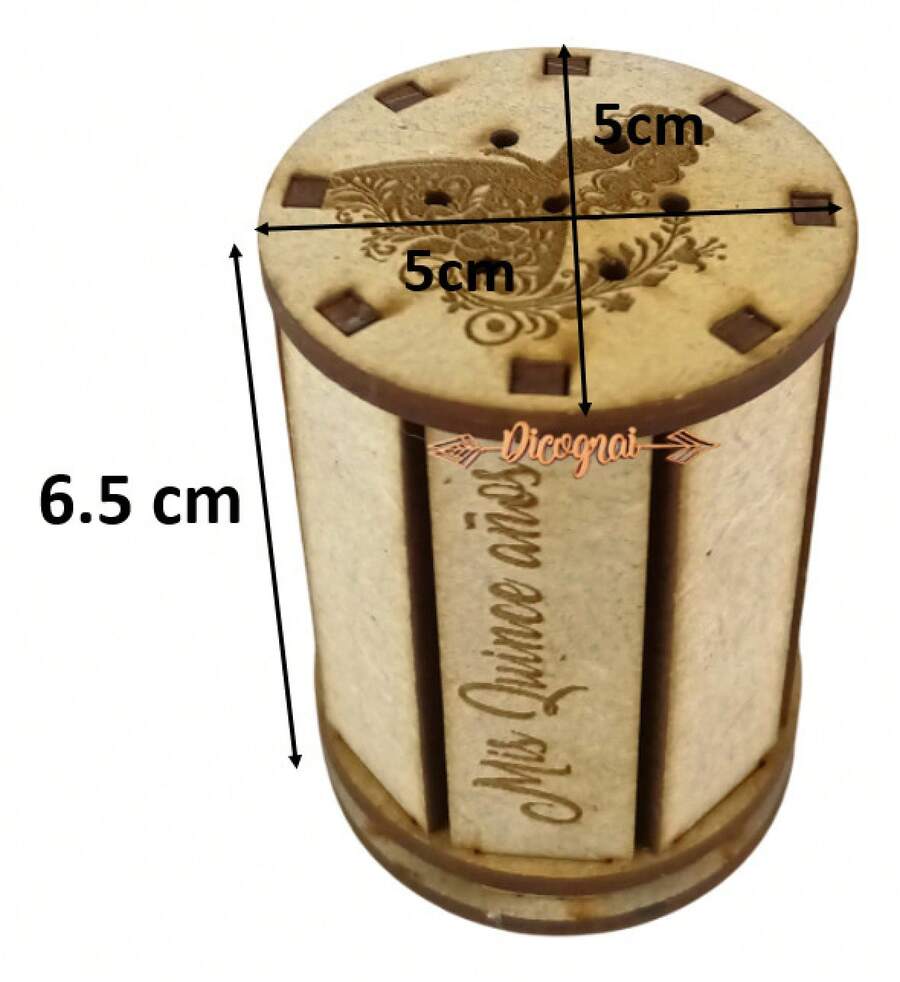 TendenciaSalero Fiesta Mdf 3mm 12 PiezasCalidad premium - Mi Primera Comunión - Ver 1