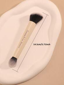 Chuang M Cai Beauty 1pc High Quality Dual-Ended Makeup Brush, Multi-Functional Makeup Brush Suitable For Foundation, Concealer, Highlighter, Blush, Etc. Holiday Makeup Brush.