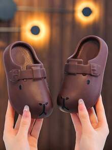Spring/Summer New Kids Breathable Sandals, Boys/Girls Toddler/Little/Big Kids Soft Bottom Casual Slip-On Slippers For Indoor/Outdoor Wear - Brown - View 2