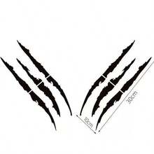 Car Headlight Claw Stickers - Creative Engine Hood And Eyebrow Racing Stripes, Car Modification Scratch Cover Stickers - A - View 10