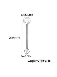 2pcs Stainless Steel Double Head Milk Frother, Kitchen Tool For Flour, Cream, Milk Tea And Coffee - Stainless Steel Mixer - View 7