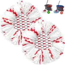 Spin Mop Replacement Head 3 Pack Mop Refill Compatible With Ocedar Triangle Swivel Mops Microfiber Swivel Mop Refill,Deep Clean,Machine Washable And Easy To Replace - Màu A - Xem 1