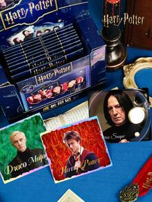 ​​1Set Harry Potter Stickers Gift Box, 10 Pack Wizarding World Decals Classic Character Stickers Harry Potter Hermione Ron Malfoy Transparent PET Stickers, Hot Stamping Stickers For Water Bottles & Scrapbooks​​, Vintage Creative Aesthetic Sticker Decals, DIY Decorative Craft Materials, Holiday Gift, Personalized Scrapbook School Supplies [Officially Licensed] - Multicolor - View 2