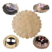 TendenciaBlondas Papel Kraft Café 100pcs#4 10cm Vintage PremiumCalidad premium. - 1 - Ver 1