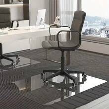 1pc Transparent PVC Desktop Mat, Can Also Be Used As Office Desk Pad, Large Mouse Pad, Laptop Desk Mat, Manicure Makeup Desk Mat, Coffee Table Mat, Vanity Mat, TV Cabinet Mat And Shoe Cabinet Surface Protector - Clear - View 3