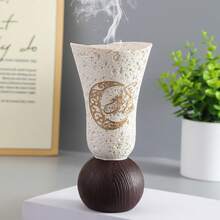 1个新款圆形底座优雅简约耐热便携式树脂香炉，适用于家居装饰、办公室、节日、瑜伽等场合，也可作为返校、毕业、纪念品、装饰品和礼品。 - 彩色 - 查看 14