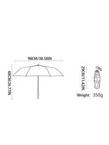 1 chiếc ô 10 nan lớn hơn và chắn gió tốt hơn, lớp phủ đen chống tia UV mới, có thể đảo mặt che nắng và che mưa, ô gấp tay cỡ lớn 10 nan được gia cố dành cho học sinh, mùa hè và mùa thu. - Như thể hiện trong hình - Xem 5