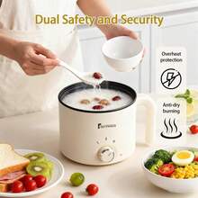 RAF 1.8升多功能电火锅，适合1-3人使用，不粘涂层，具备煎、煮、蒸功能，是家庭厨房的理想之选，也是情人节和圣诞节的绝佳礼物。 - 美規A型插(110-127V) - 查看 7