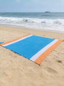 1件防水沙滩垫，超大防水沙滩毯，可折叠防水口袋沙滩垫，便携轻便野餐沙滩垫，速干户外野餐毯，耐用防水防沙沙滩毯，防沙便携户外毯，是野餐、旅行、露营和徒步旅行的理想之选，让您轻松享受沙滩乐趣，告别污垢和脏乱。 - 彩色 - 查看 7