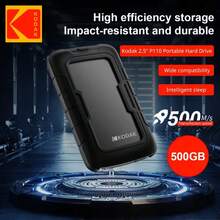 Kodak HDD 2TB Large Capacity Mobile Hard Drive 1TB Hard Disk 500GB 2.5inch USB3.0 5Gbps External HDD With Free Silicone Protective Case - Black - View 11